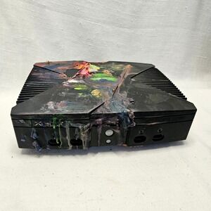 Microsoft Xbox Video Game Console Tested and powers on For parts As Is